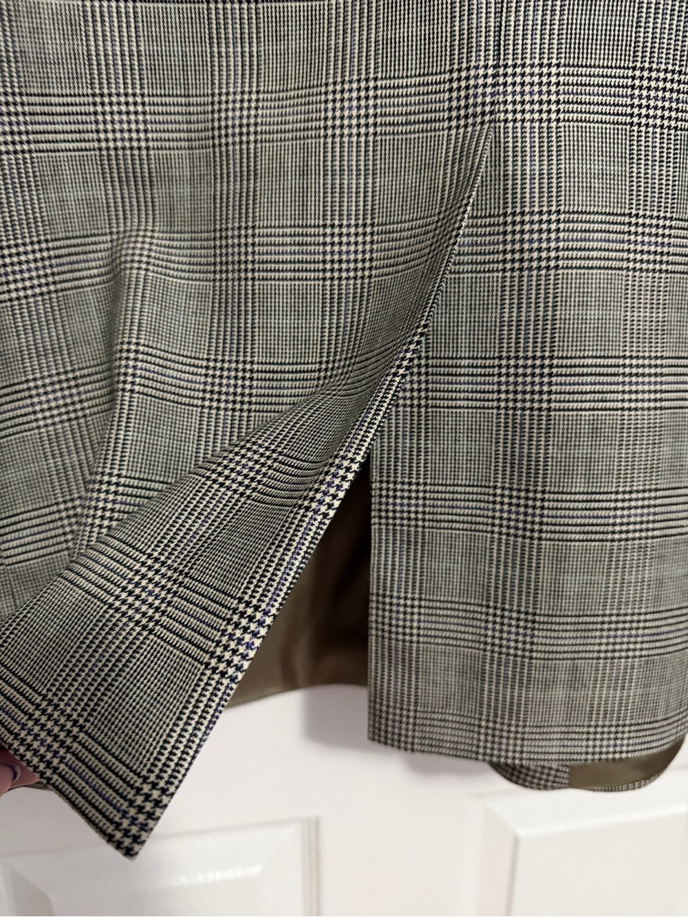 Lauren Ralph Lauren Men’s Houndstooth Blazer 48R Wool Silk Sport Coat Jacket - Picture 6 of 9